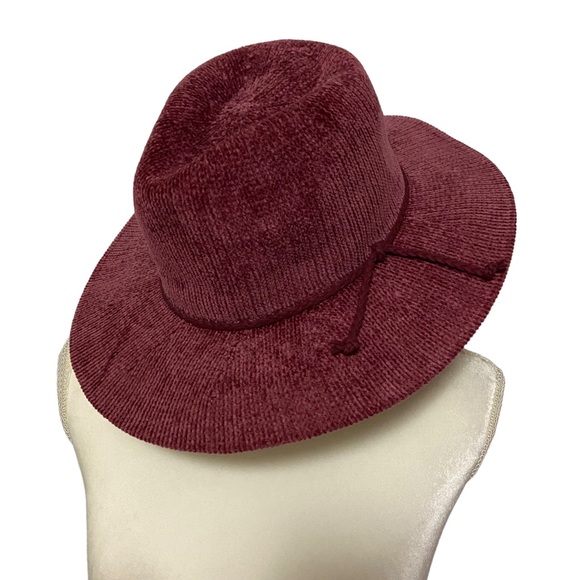 Mini Corduroy Wide Brim Pink Mauve Ladies Fall Corduroy Hat main image 11